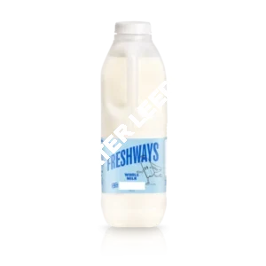 Freshways whole milk 1 litre poly bottle