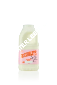 Freshways 1 pint skimmed milk plastic bottle